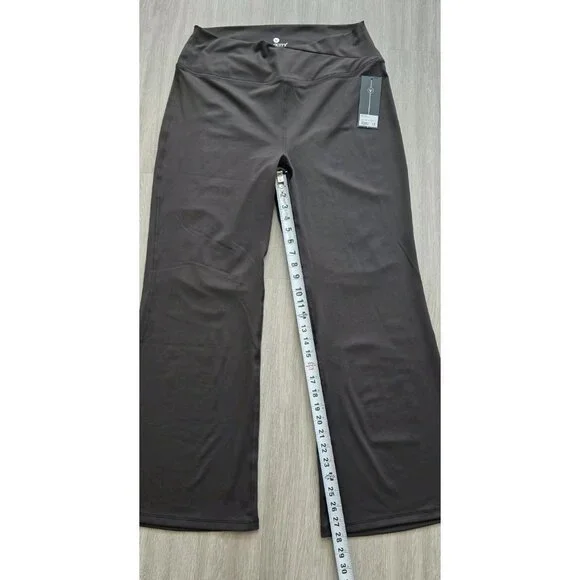 Velocity 2X Plus High Rise Flare Wide Leg Stretch Yoga Pants Bootcut - Picture 8 of 16